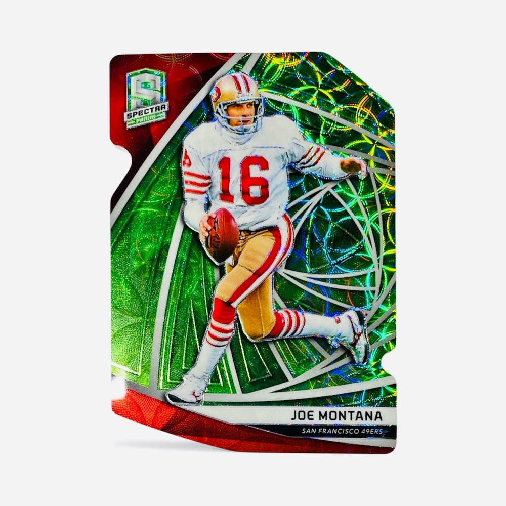 Joe Montana Spectra Green Scope SSP 19/30 49ers Football NFL